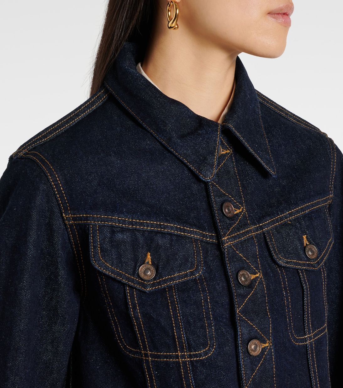 Chaqueta cropped de denim | Victoria Beckham