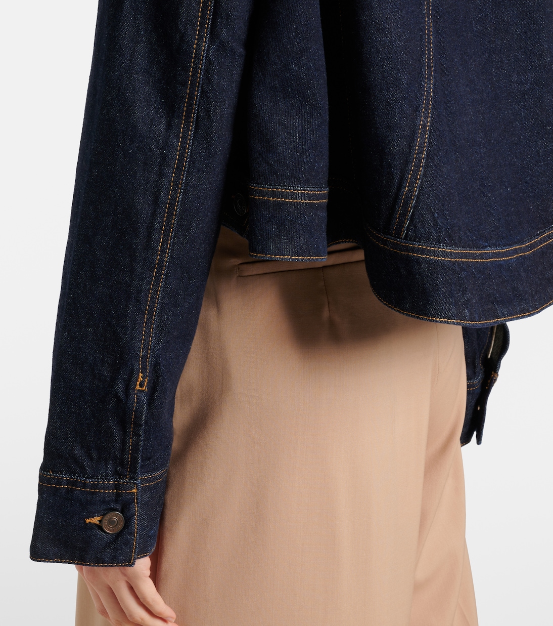 Chaqueta cropped de denim | Victoria Beckham