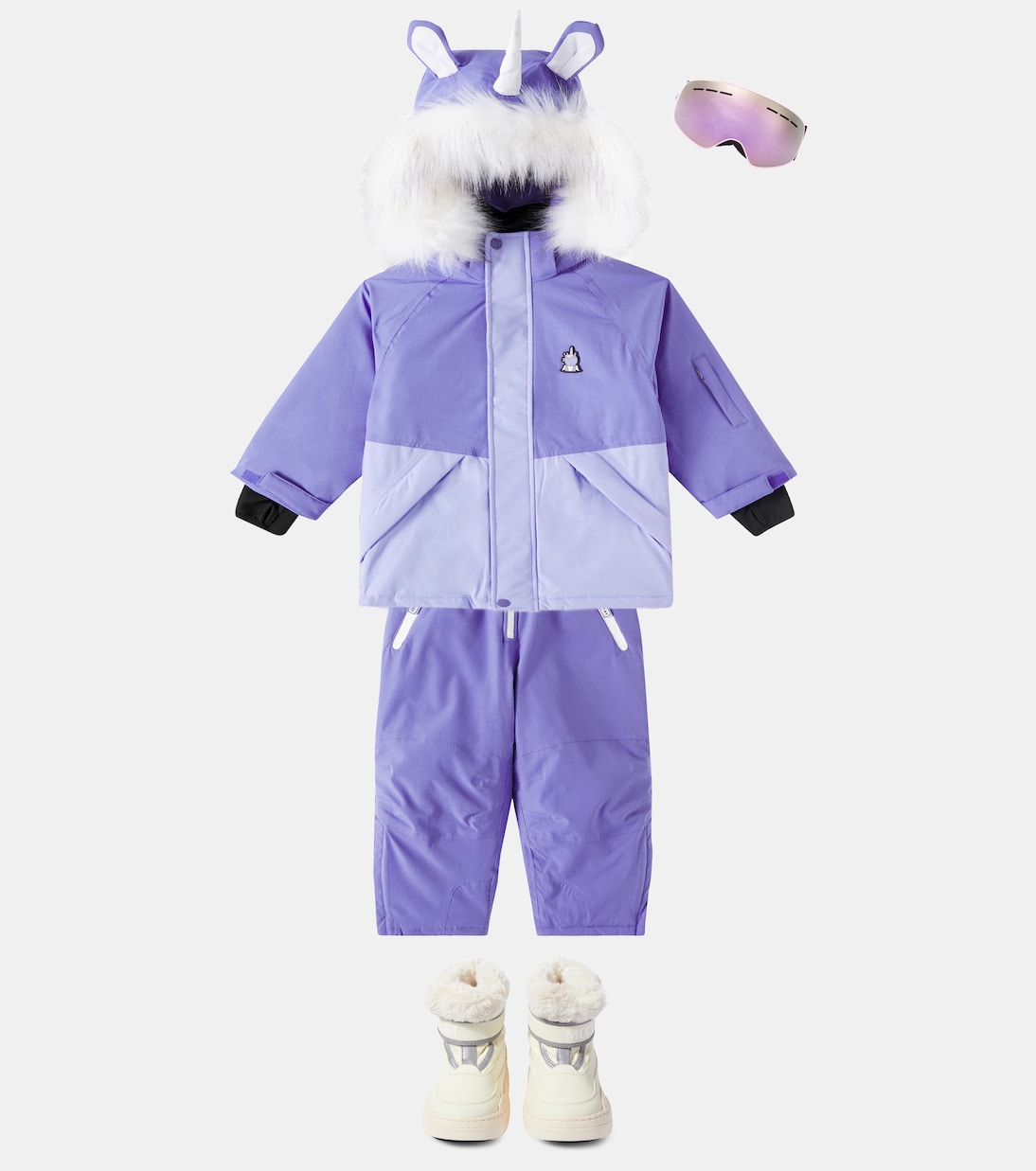 Junior Park Strap faux fur-trimmed snow boots | Moon Boot Kids