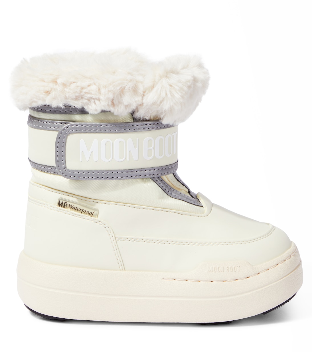 Junior Park Strap faux fur-trimmed snow boots | Moon Boot Kids