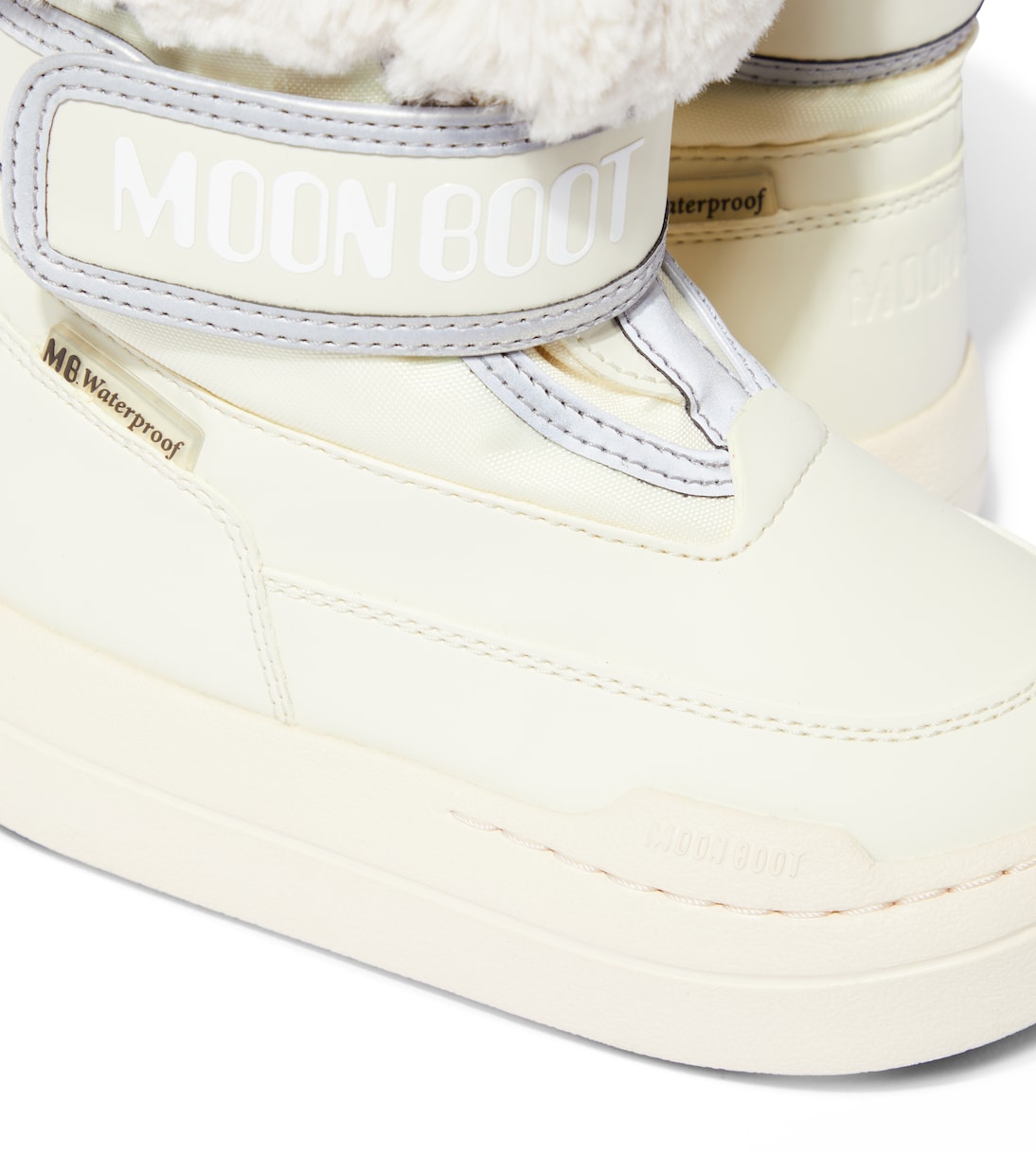 Junior Park Strap faux fur-trimmed snow boots | Moon Boot Kids