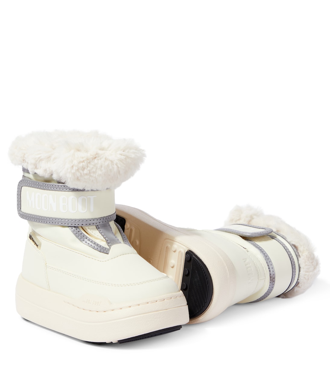 Junior Park Strap faux fur-trimmed snow boots | Moon Boot Kids