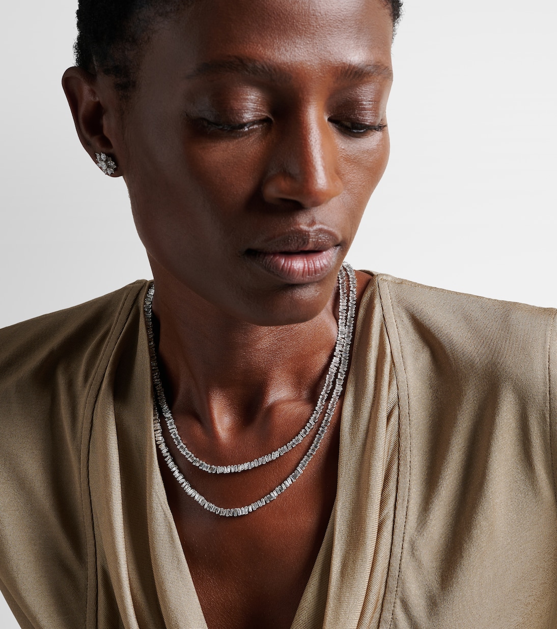 Collier Classic en or blanc 18 ct et diamants | Suzanne Kalan