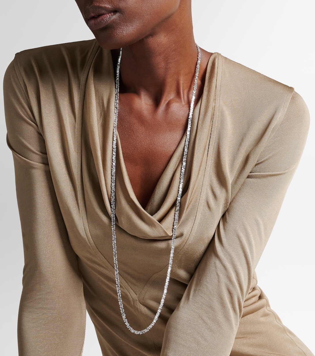 Collier Classic en or blanc 18 ct et diamants | Suzanne Kalan