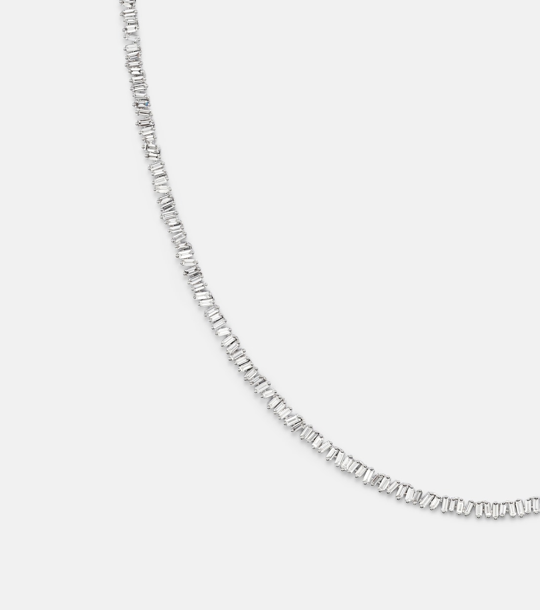 Collier Classic en or blanc 18 ct et diamants | Suzanne Kalan