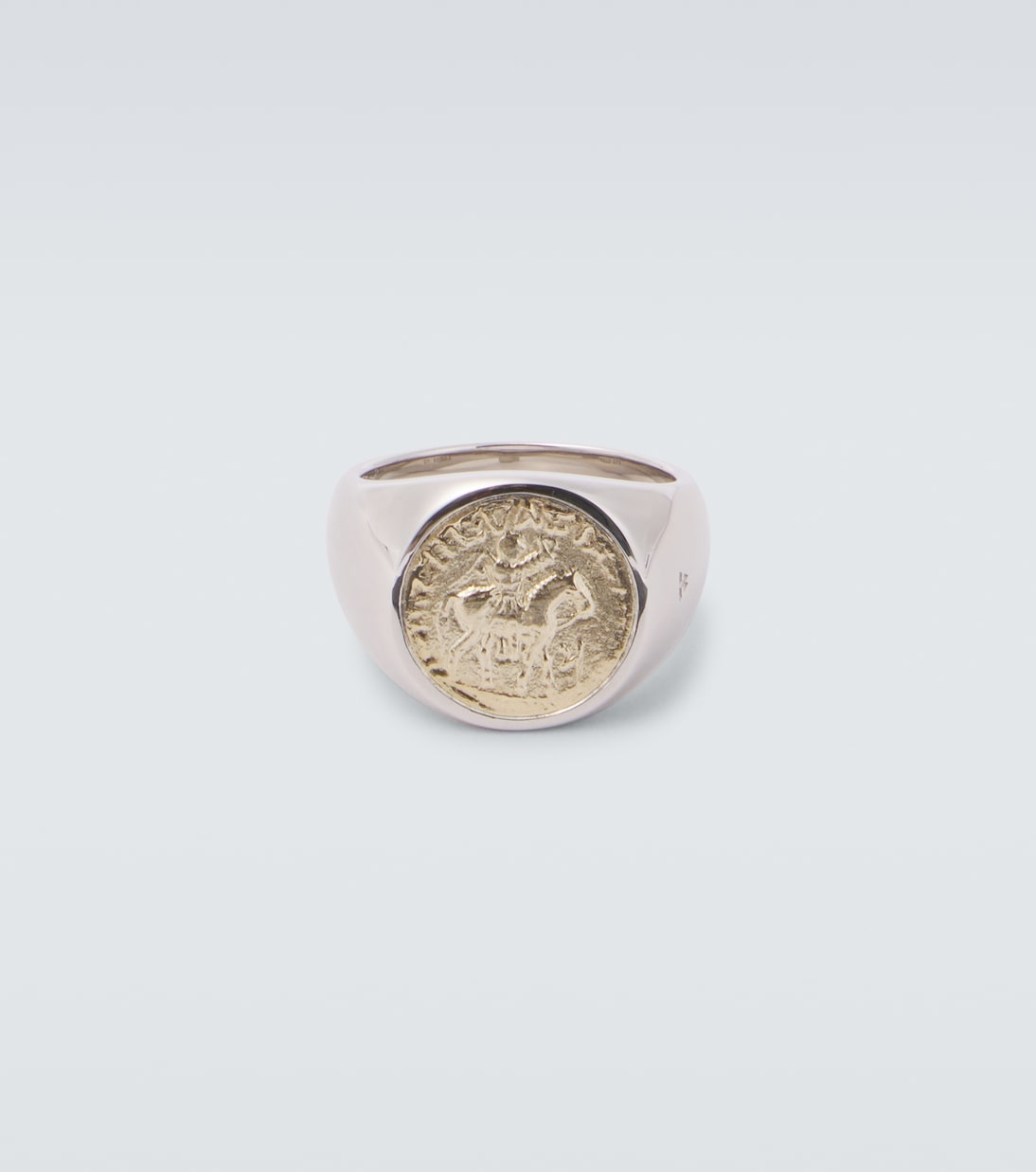 Anello Coin in argento sterling placcato oro | Tom Wood