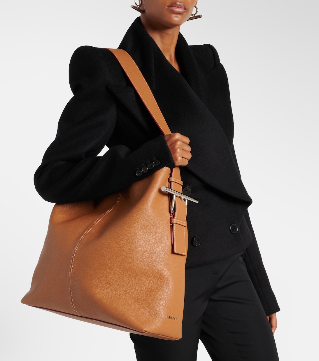 Sac McQueen T-Bar Sling en cuir | McQueen