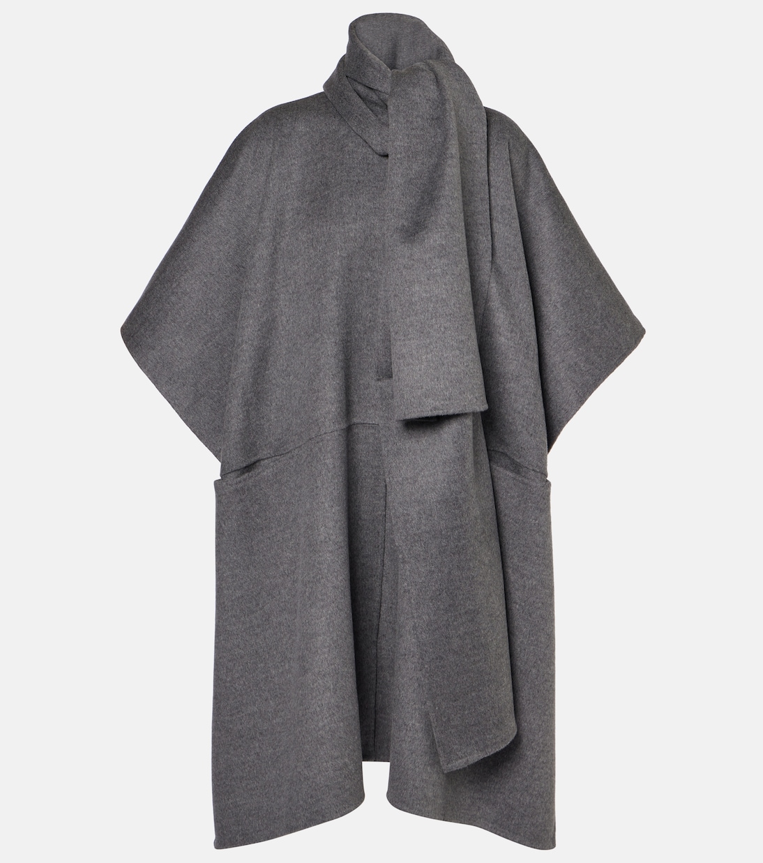 Cappotto in lana doublé con sciarpa | Toteme