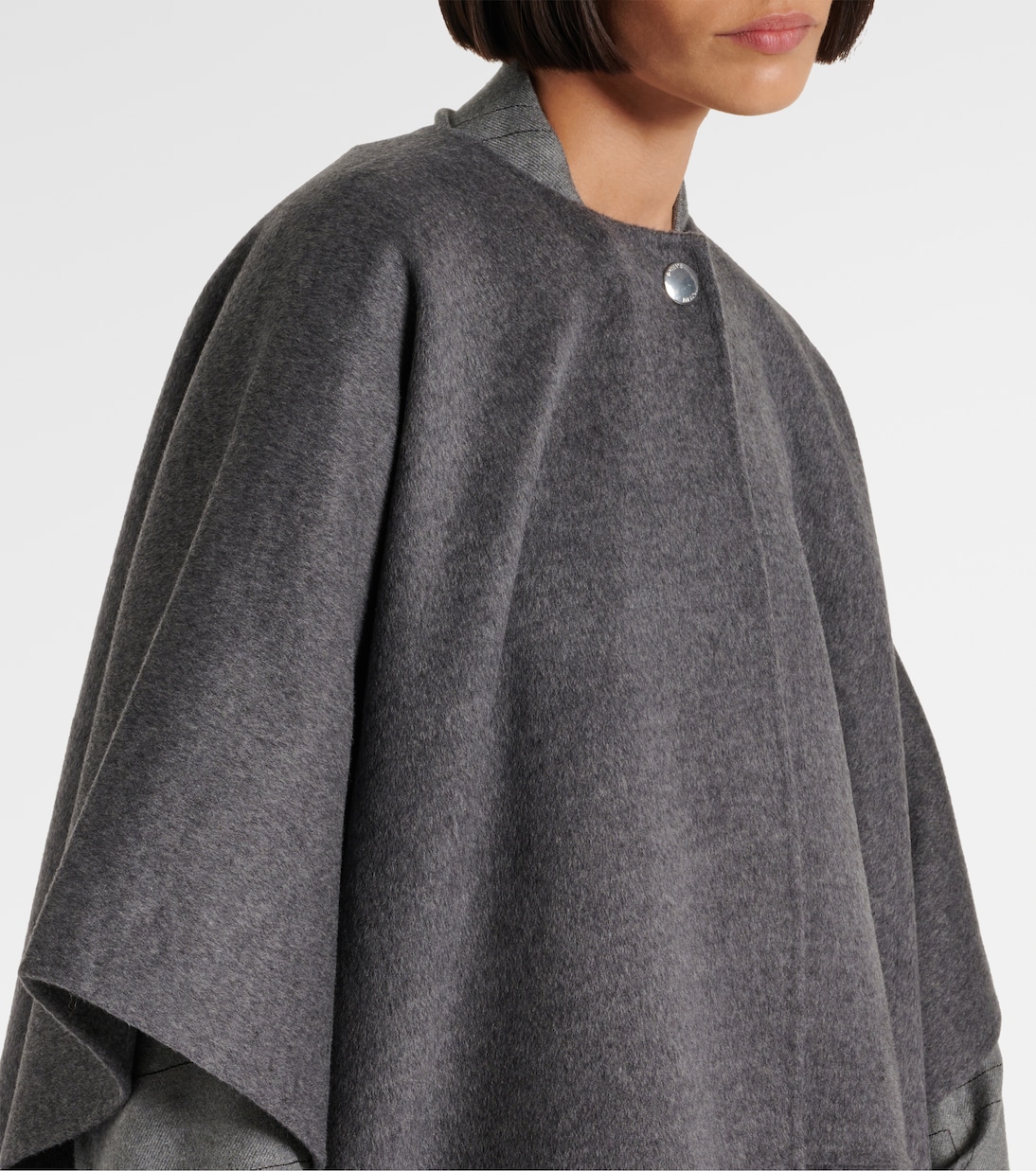 Cappotto in lana doublé con sciarpa | Toteme
