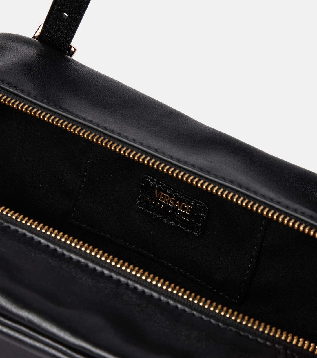 Sac Tag Bowling Medium en cuir | Versace