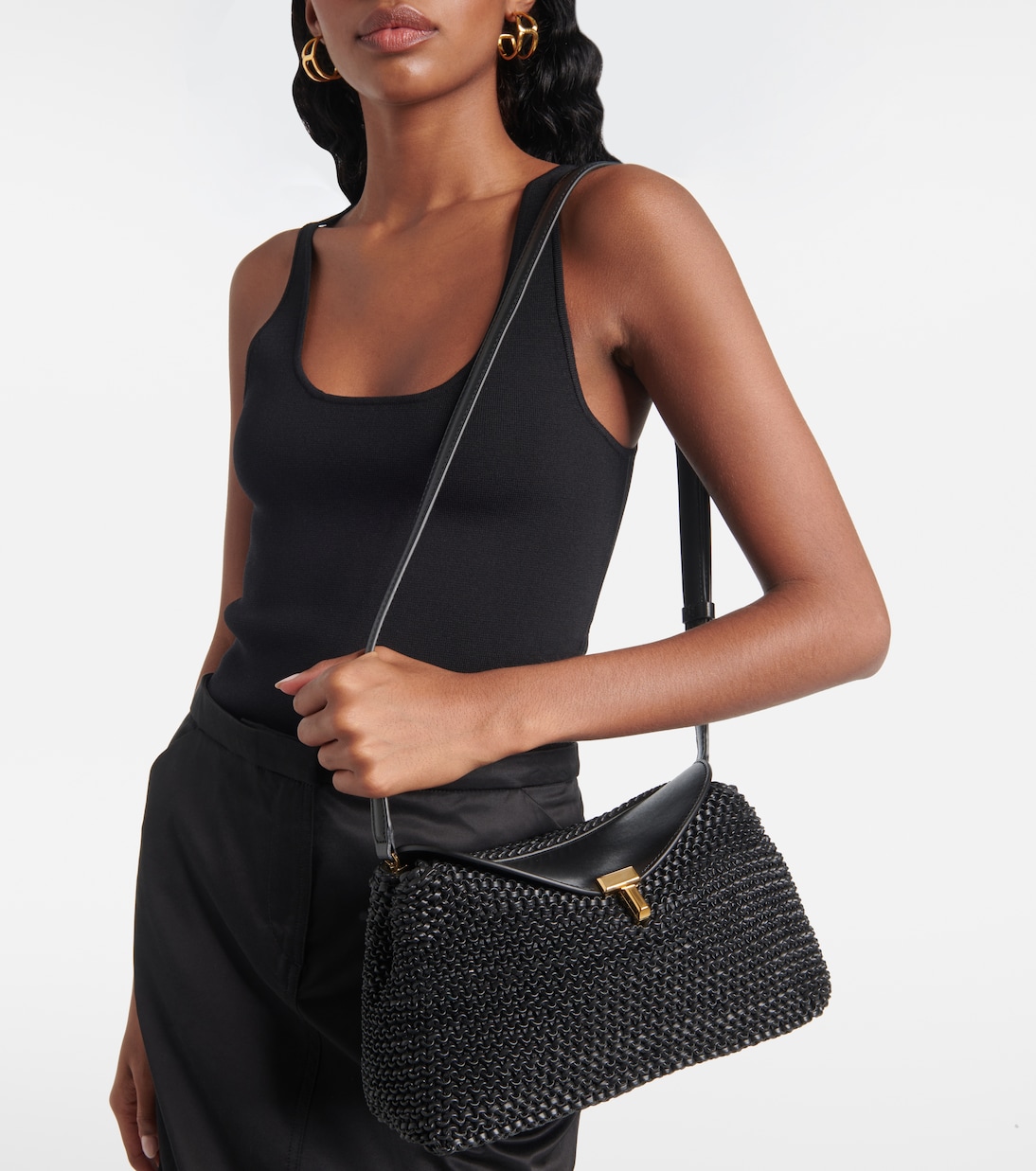 Clutch T-Lock in pelle | Toteme