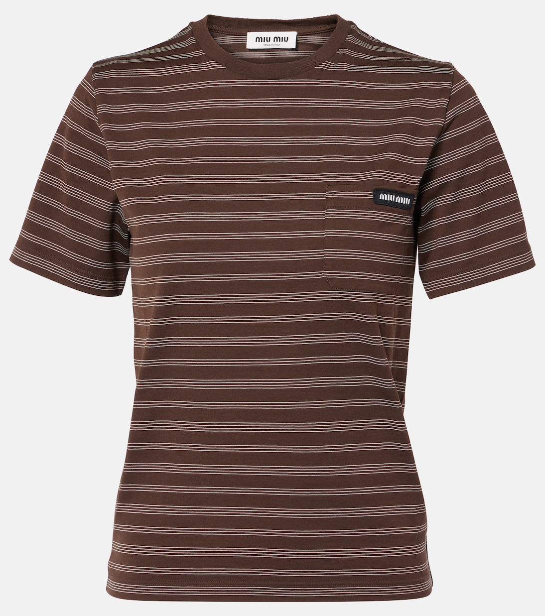 T-shirt in cotone | Miu Miu