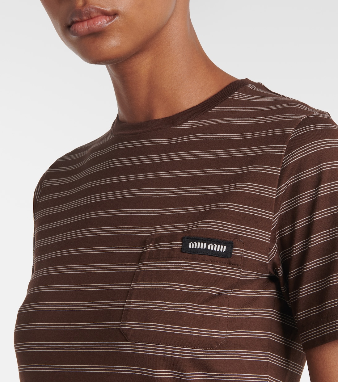 T-shirt in cotone | Miu Miu