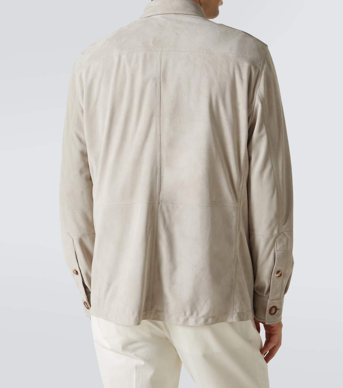 Giacca camicia in suede | Brunello Cucinelli