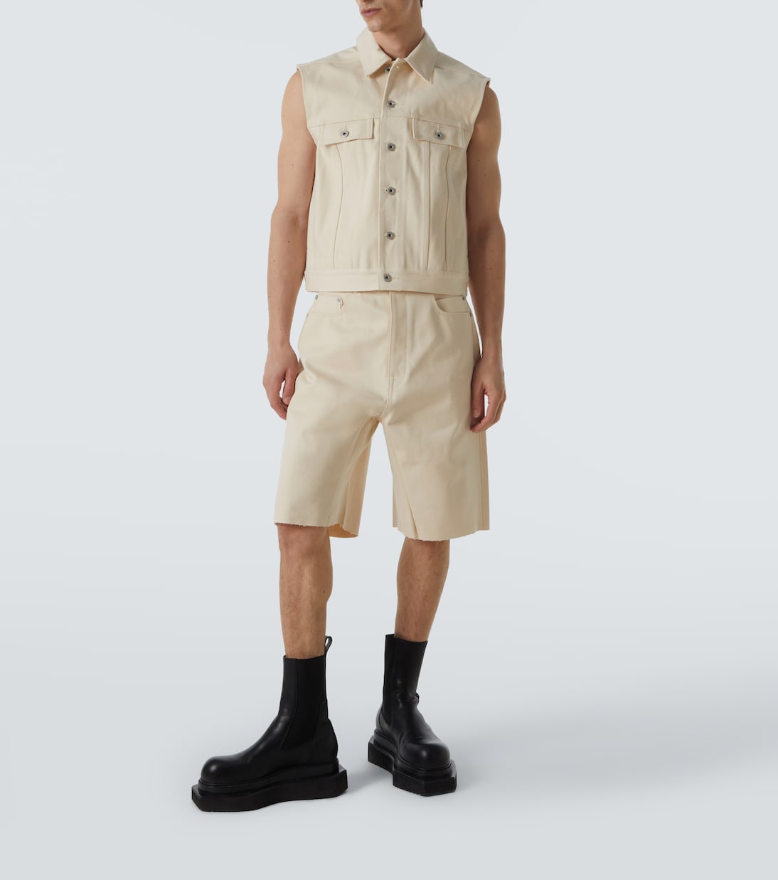 DRKSHDW denim vest | DRKSHDW by Rick Owens
