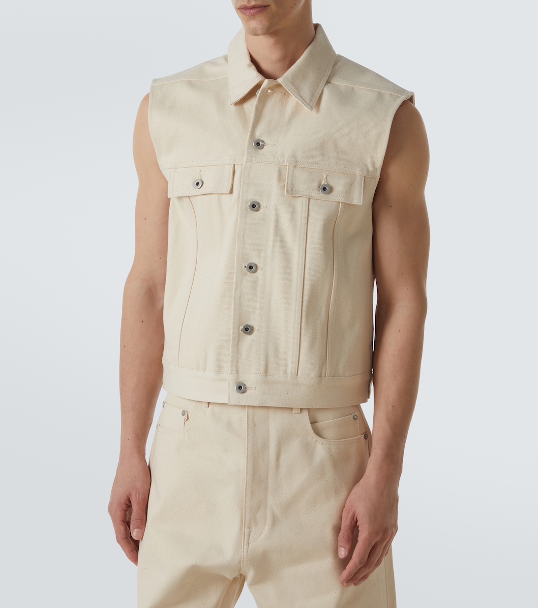 DRKSHDW denim vest | DRKSHDW by Rick Owens