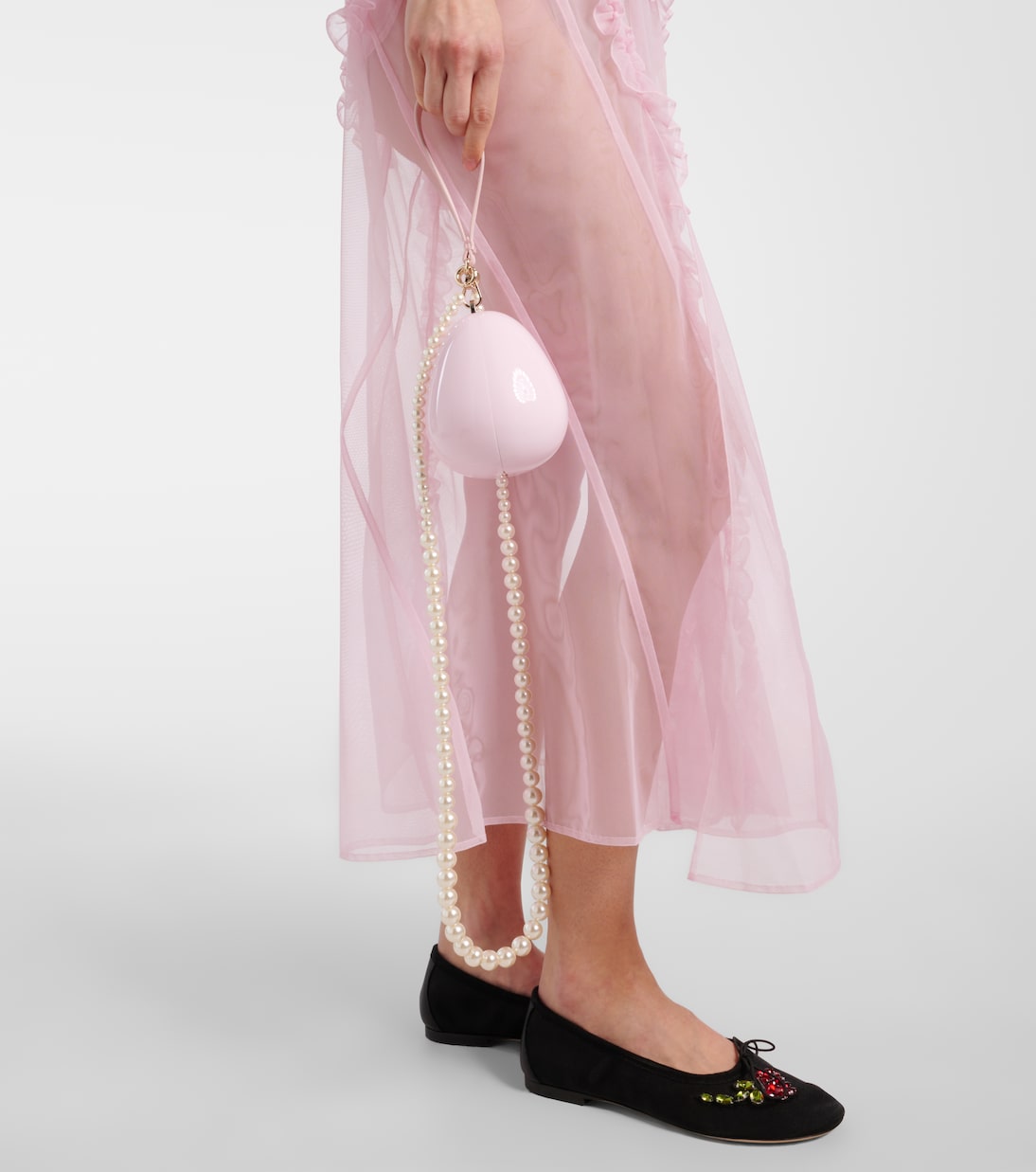 Borsa a tracolla Egg Micro con pelle | Simone Rocha