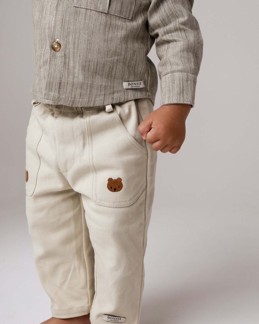 Pantaloni regular Kassim in cotone | Donsje