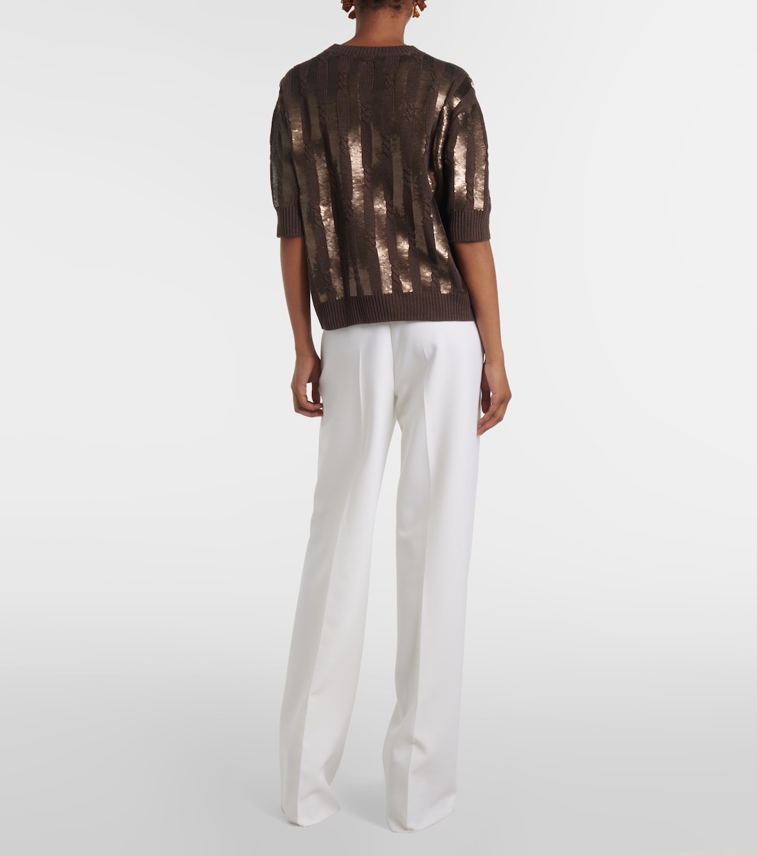 Top Empoli en lin à sequins | Max Mara