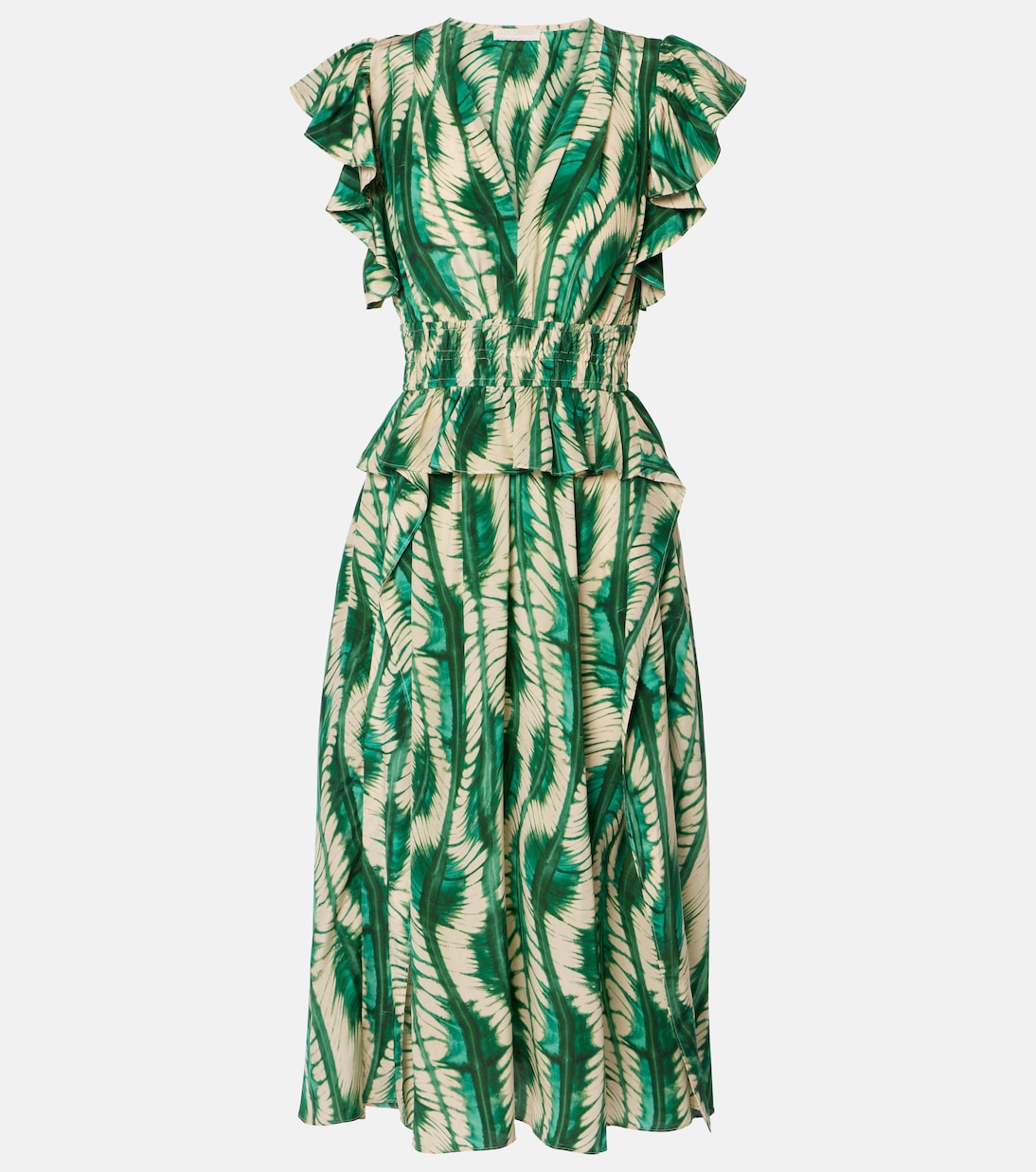 Abito midi Brielle in seta crêpe de chine | Ulla Johnson