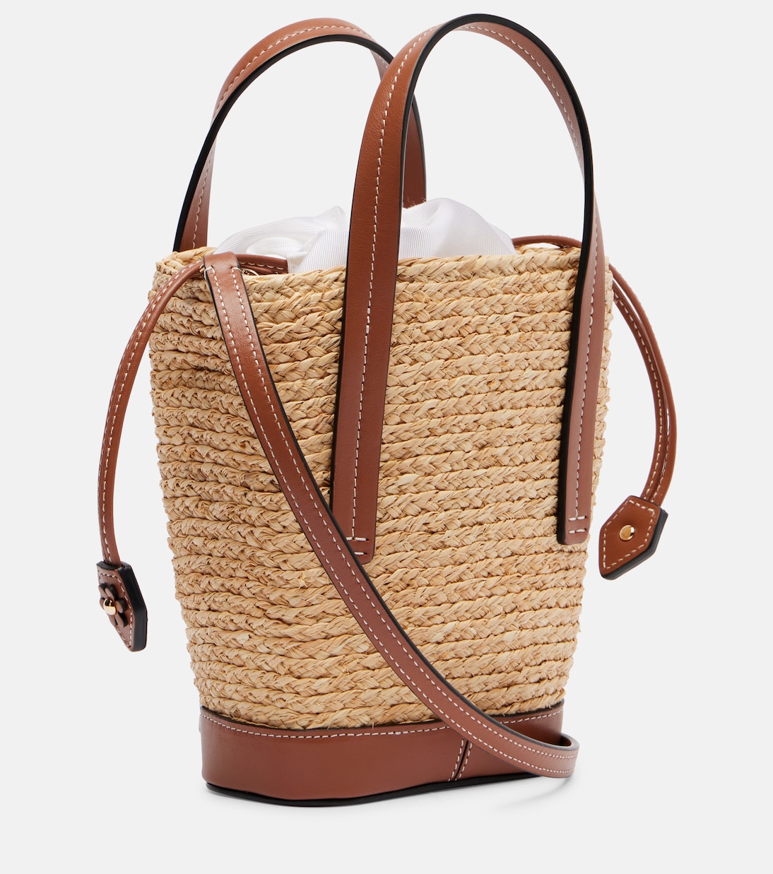 RV Skate Mini raffia bucket bag | Roger Vivier