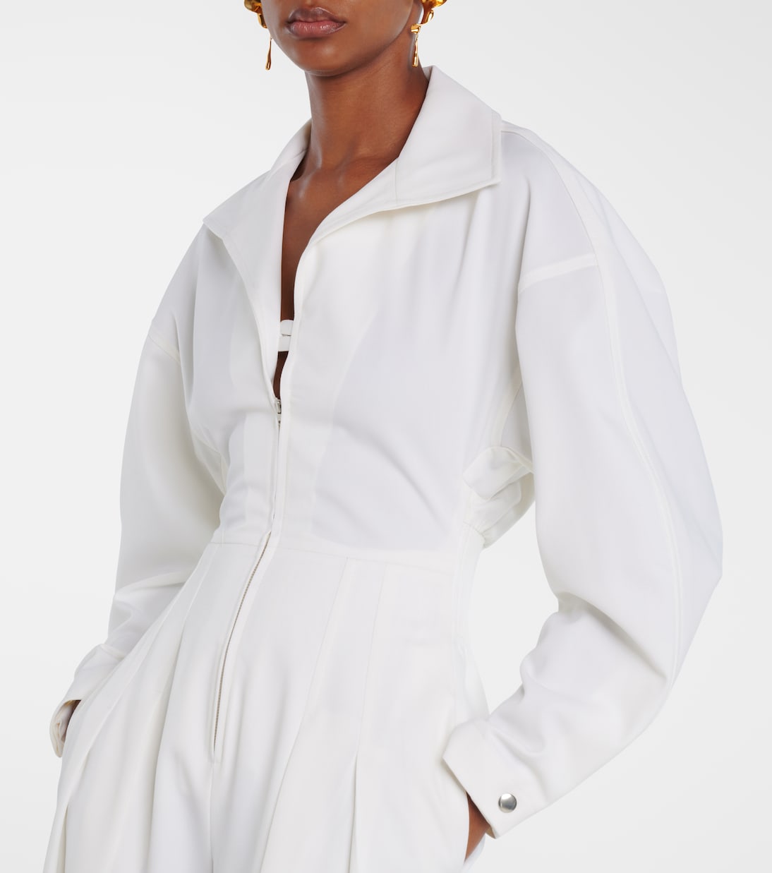 Combinaison Tab Detail en laine mélangée | Victoria Beckham