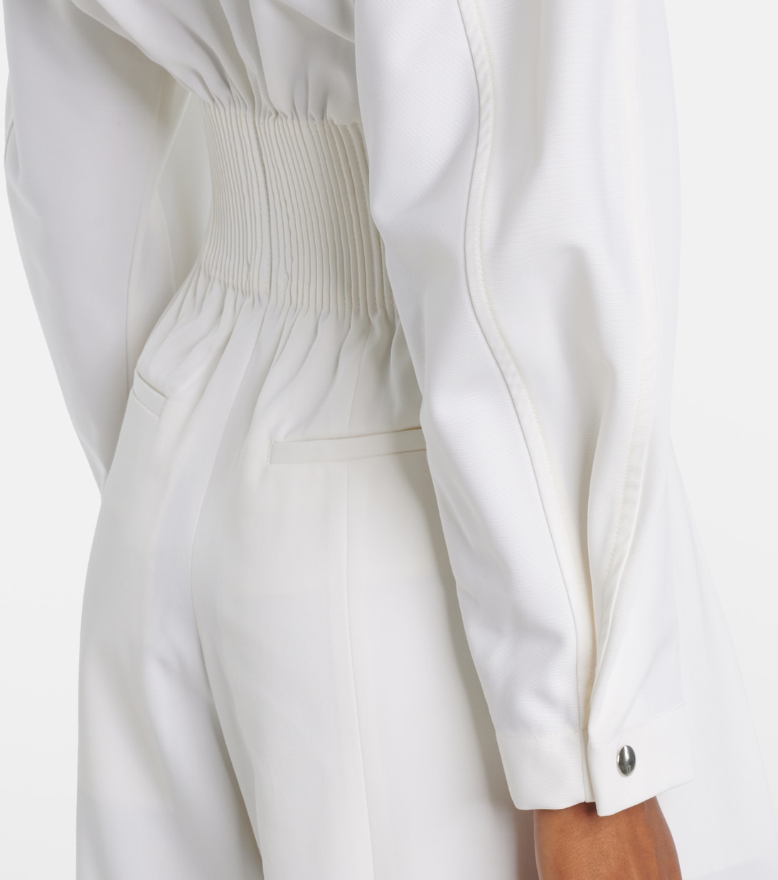 Combinaison Tab Detail en laine mélangée | Victoria Beckham