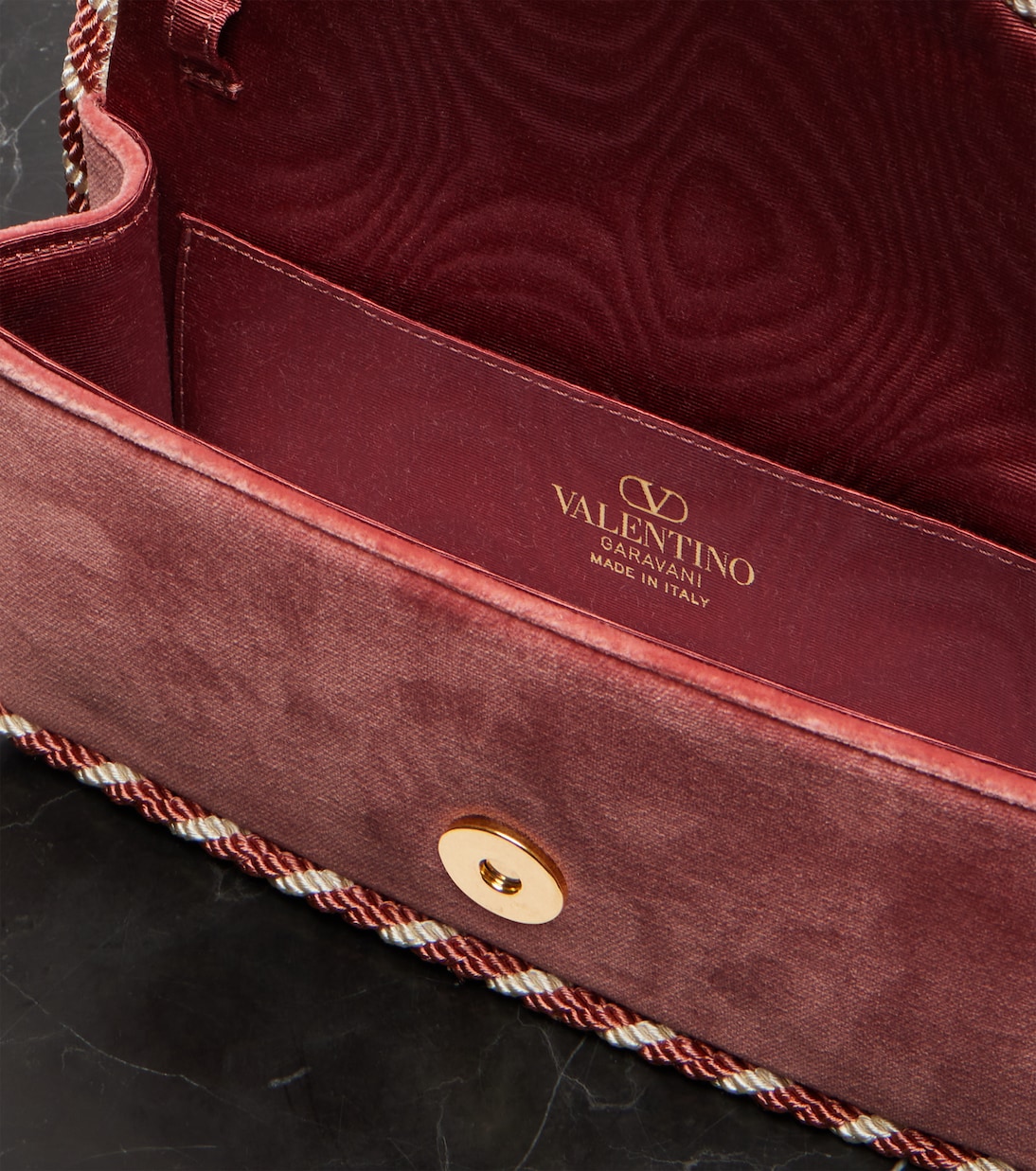 Locò VLogo Mini velvet clutch | Valentino Garavani