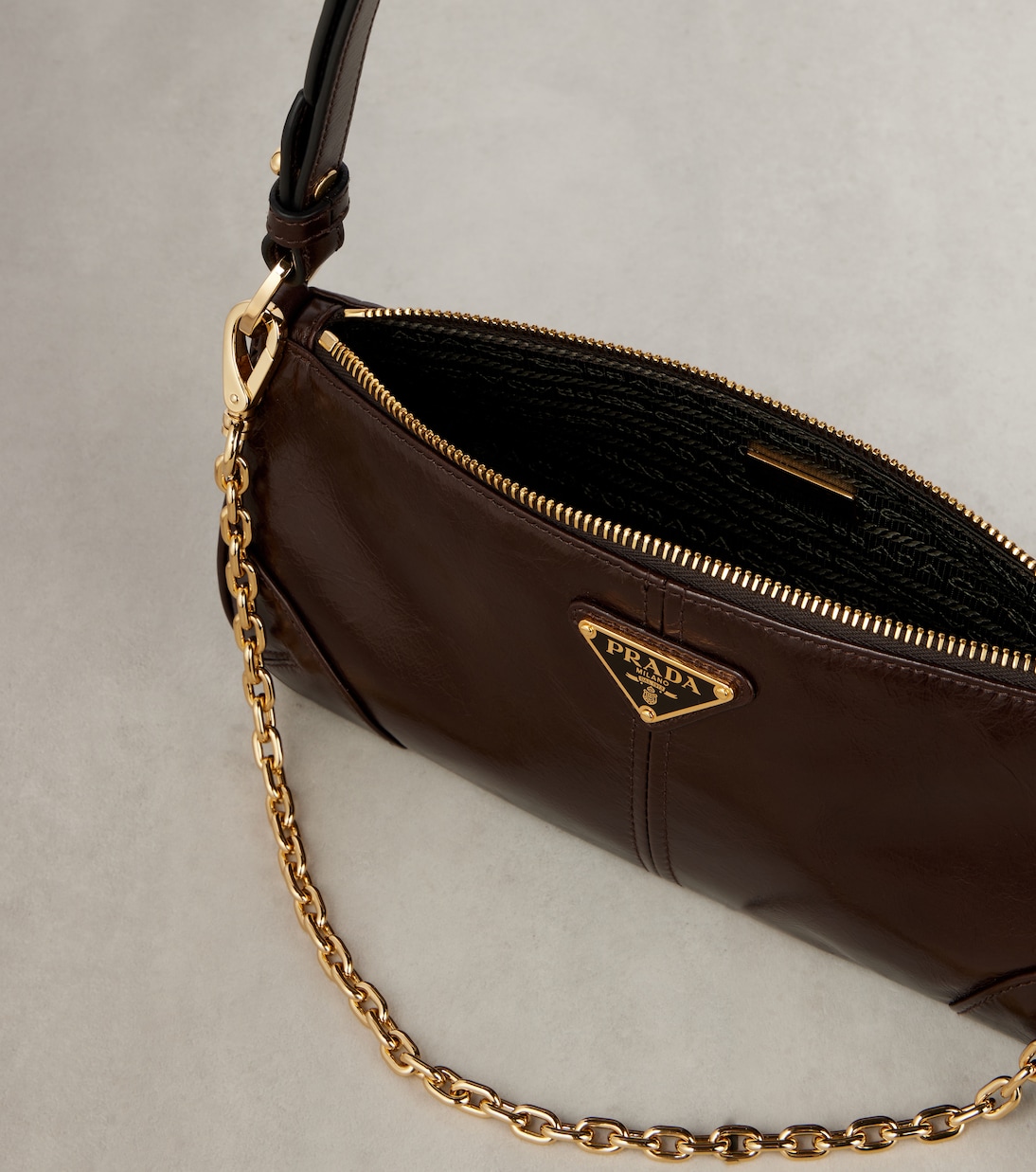 Bucket leather crossbody bag | Prada