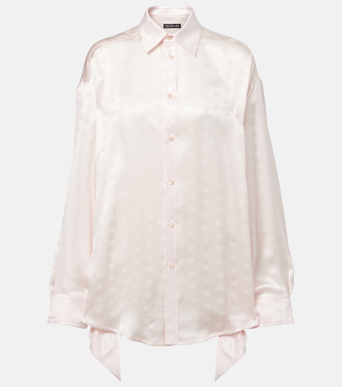 Camicia in raso di seta | Balenciaga