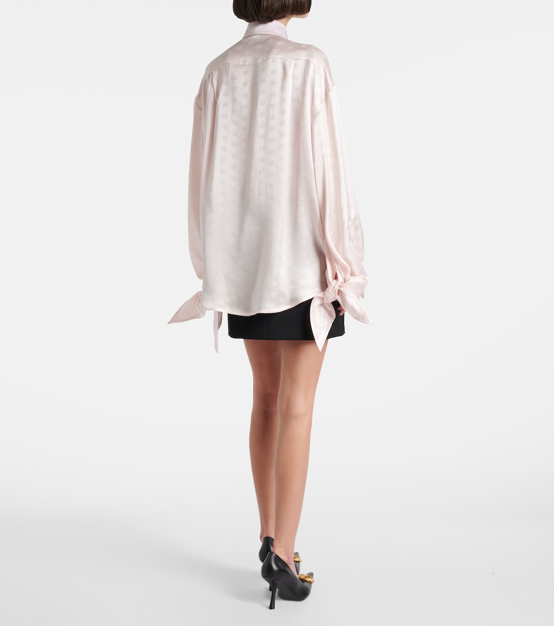 Camicia in raso di seta | Balenciaga