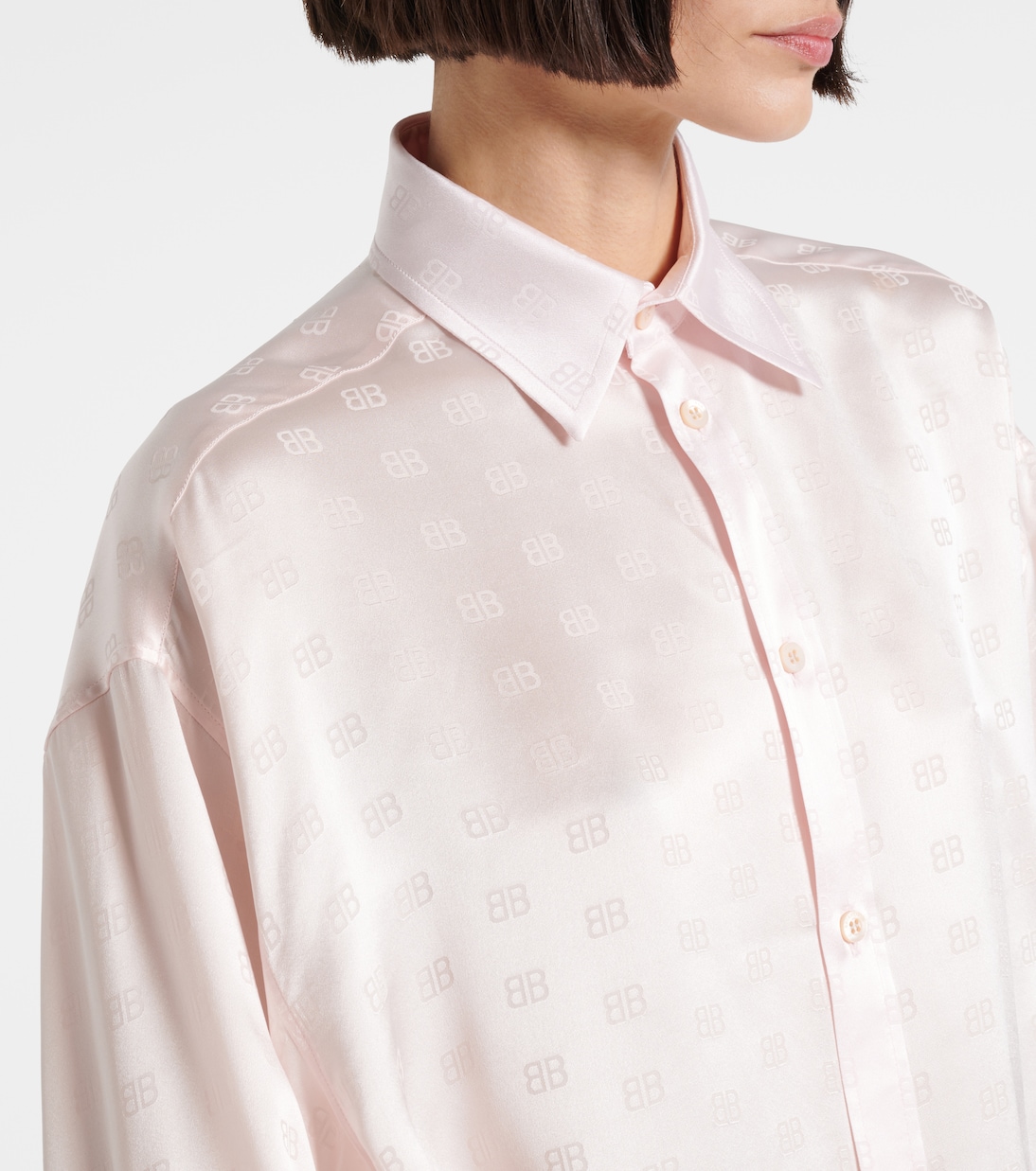 Camicia in raso di seta | Balenciaga