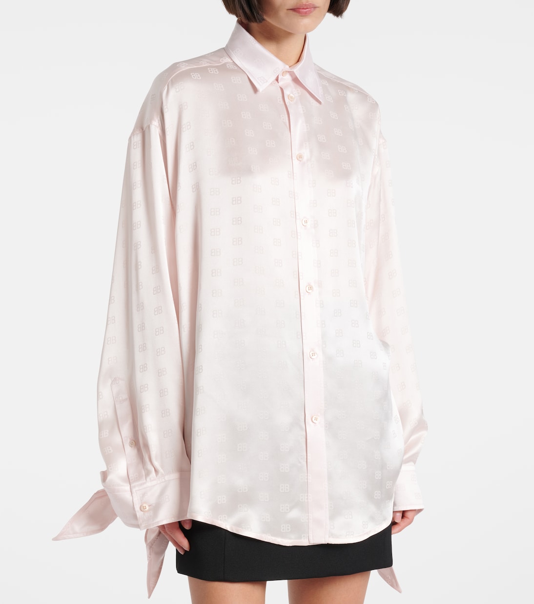 Camicia in raso di seta | Balenciaga