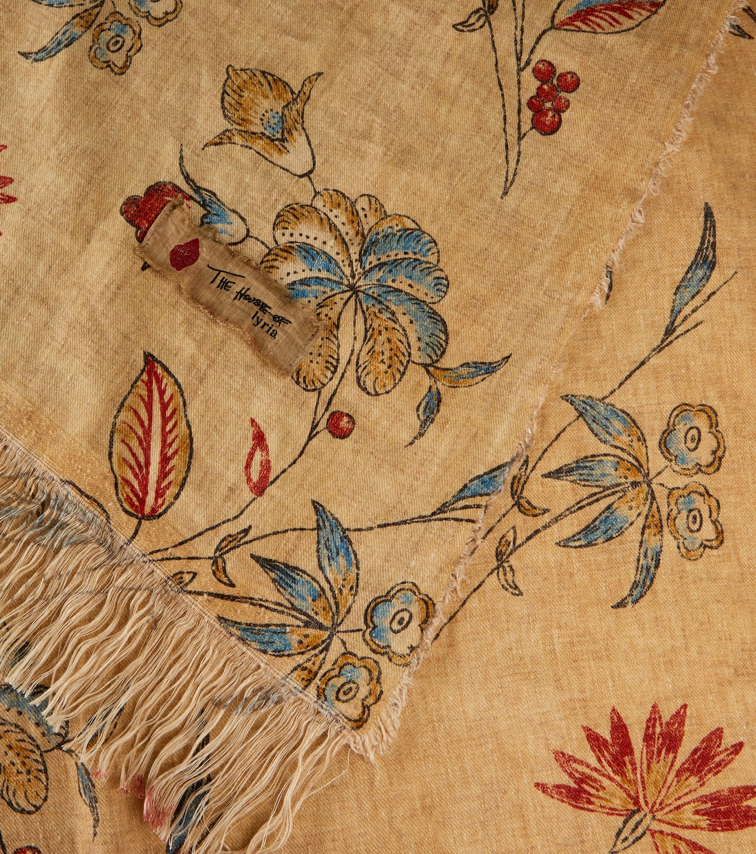 Tormento floral linen tablecloth | The House of Lyria