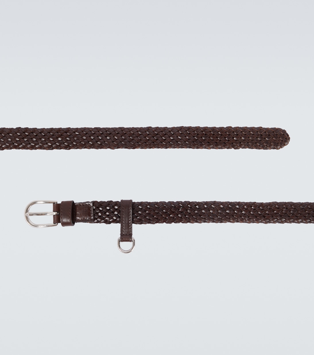 Braided leather belt | Prada