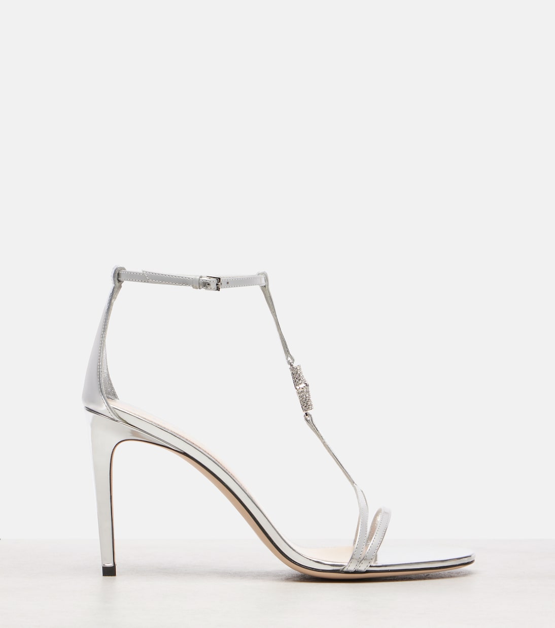 Verzierte Sandalen aus Metallic-Leder | Gucci