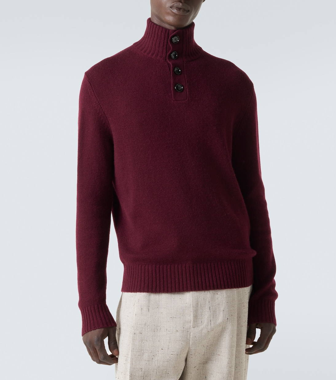 Wool and cashmere turtleneck sweater | Allude