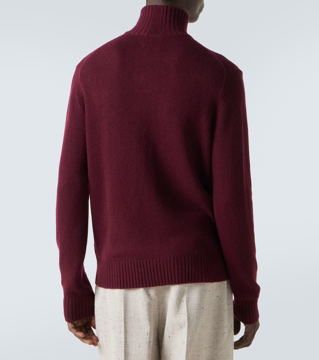 Wool and cashmere turtleneck sweater | Allude
