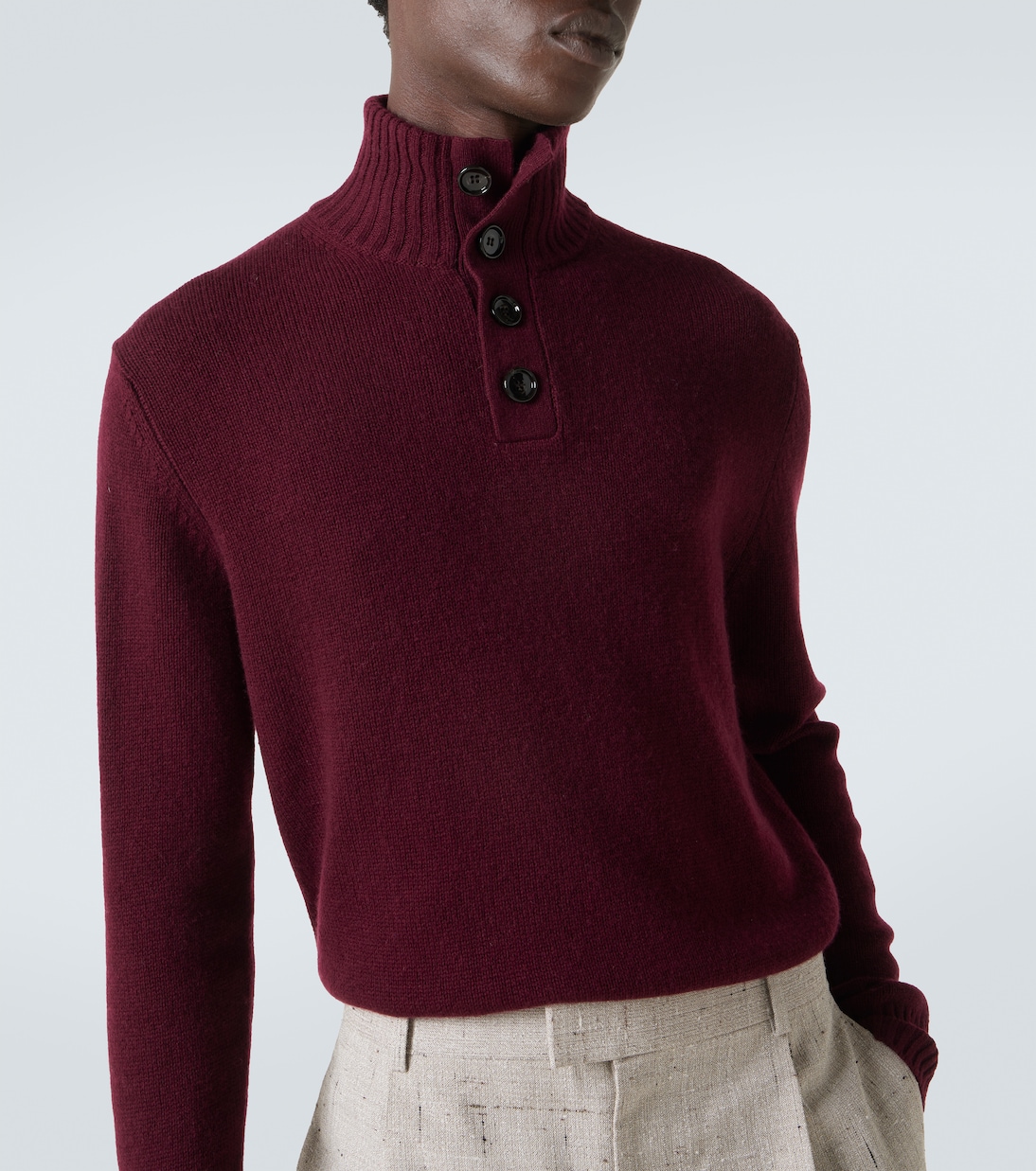 Wool and cashmere turtleneck sweater | Allude