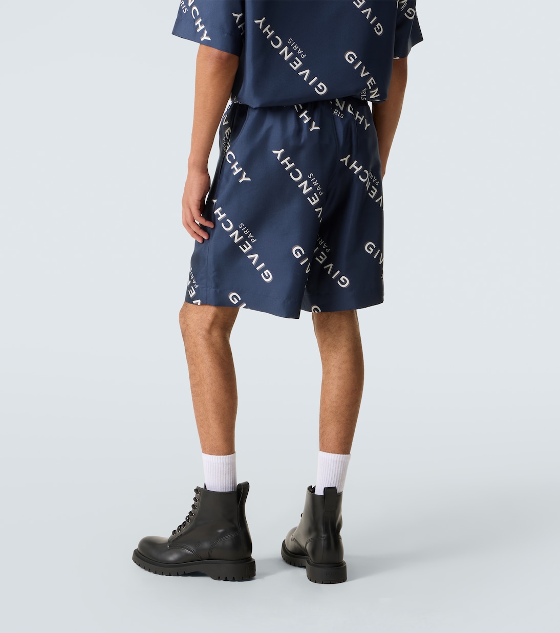 Givenchy Shadow silk Bermuda shorts | Givenchy