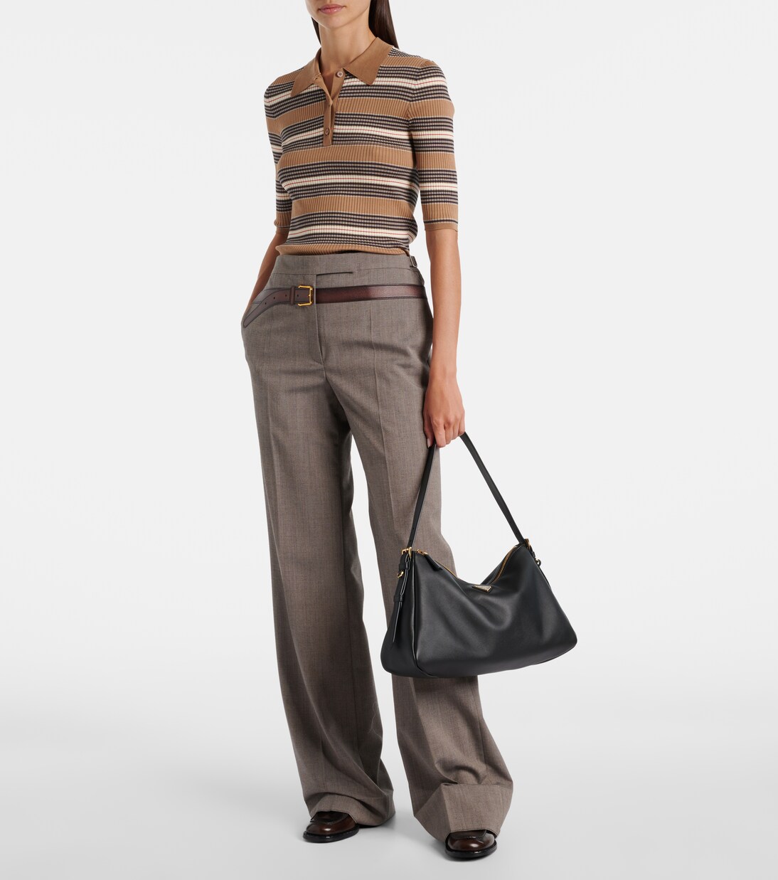 Prada Aimée Large leather shoulder bag | Prada