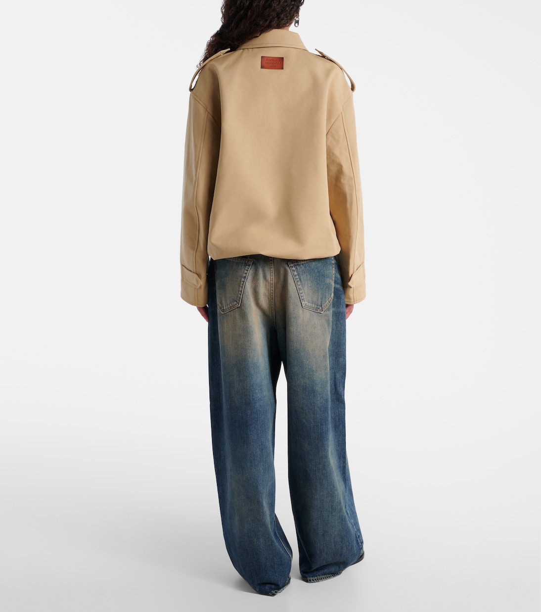 Chaqueta de satén de algodón | Acne Studios
