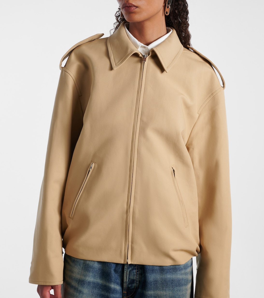Chaqueta de satén de algodón | Acne Studios