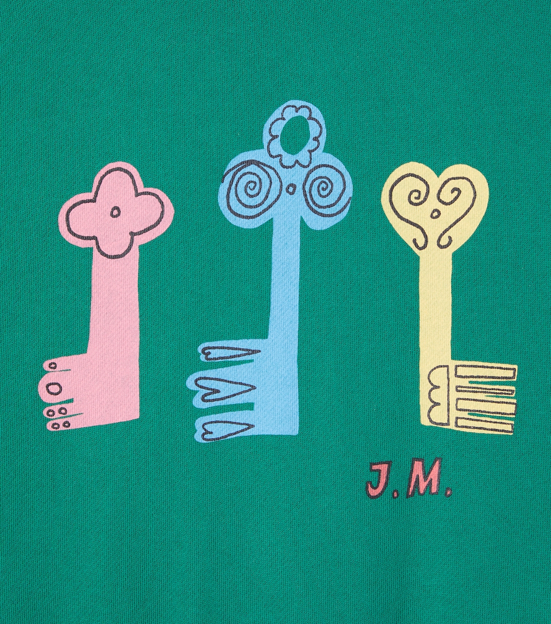 Keys cotton jersey sweatshirt | Jellymallow