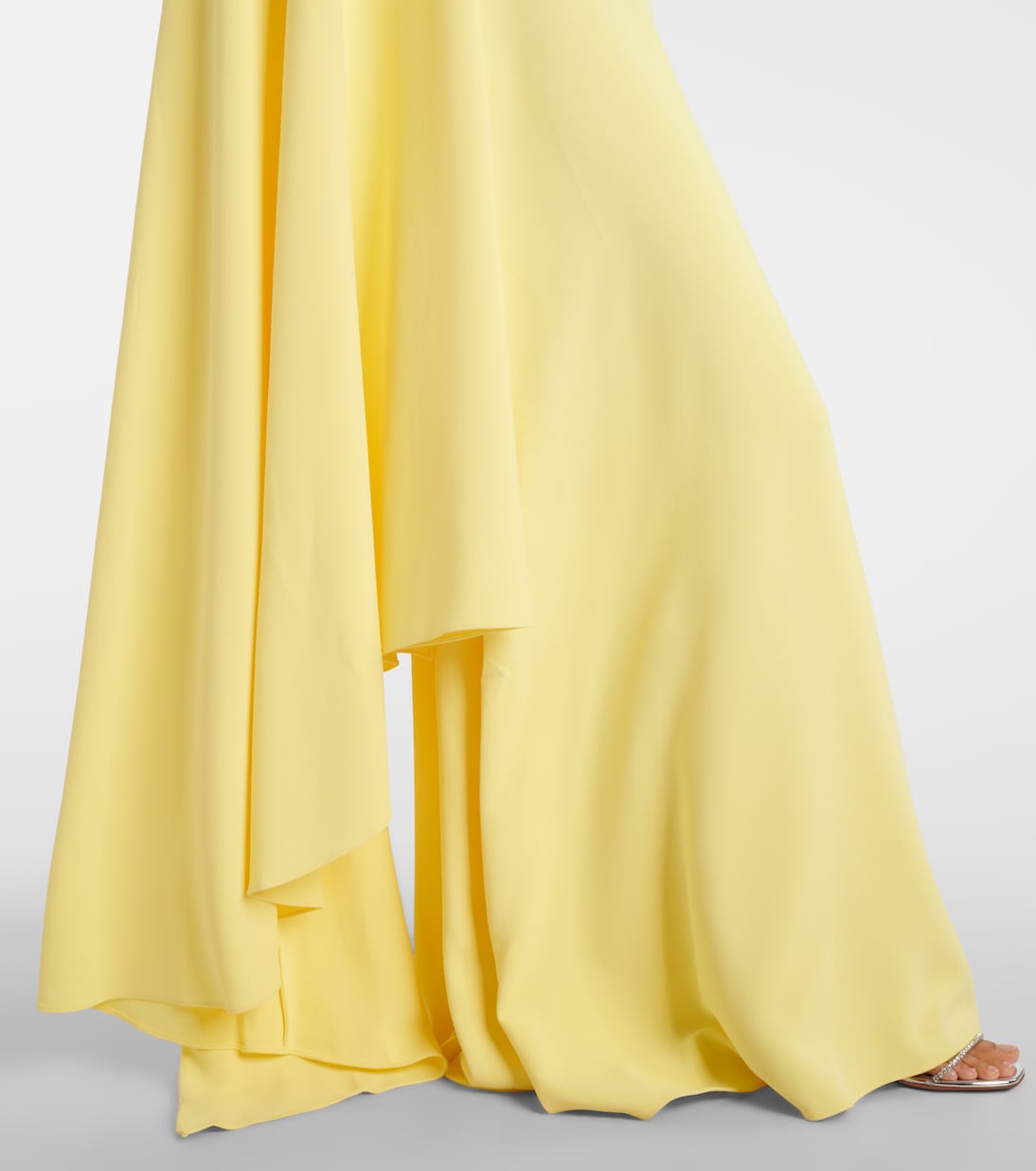 Yazmin asymmetric caped gown | Solace London