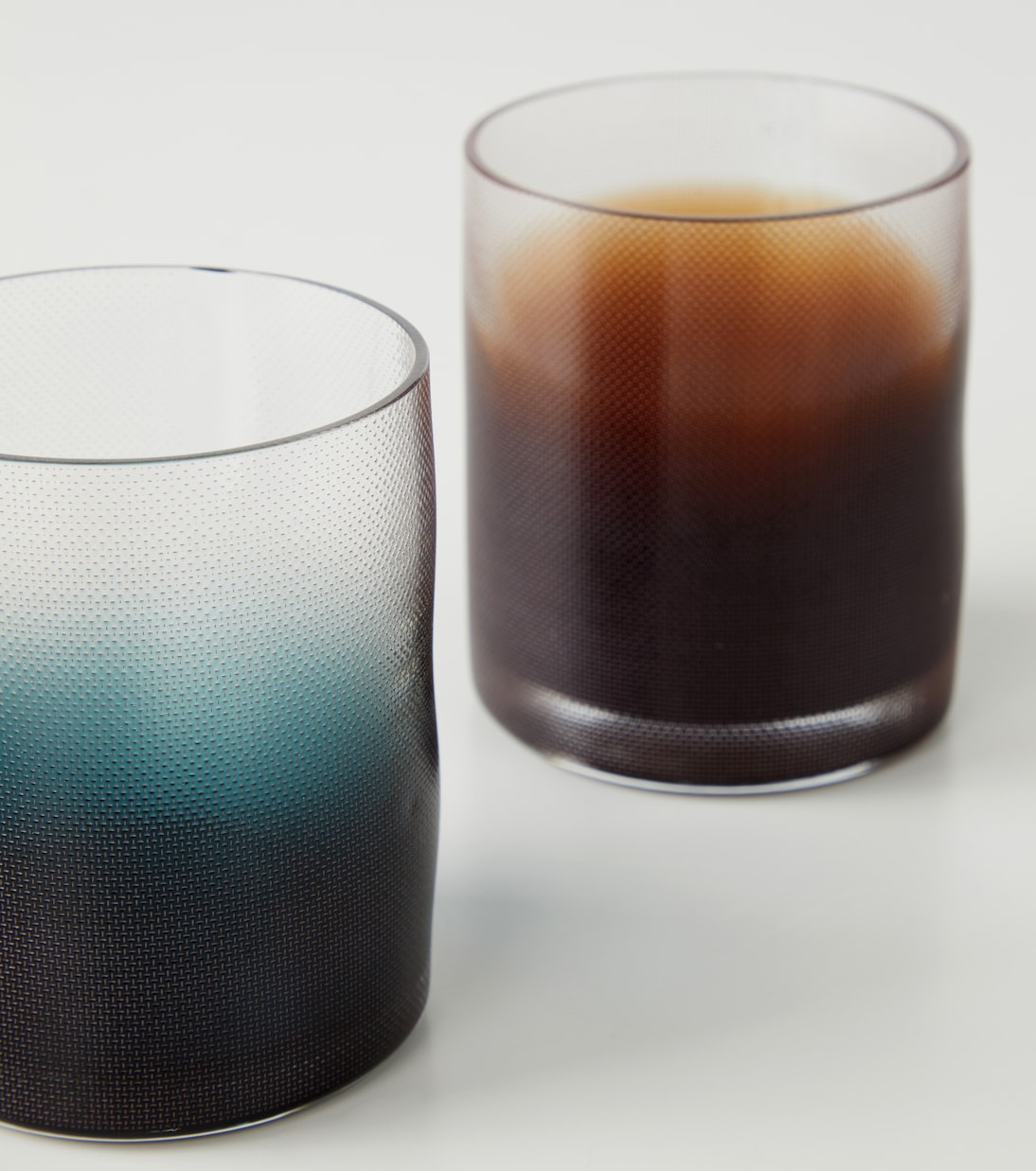 Raw Glassware set of 4 glass tumblers | Milena Kling