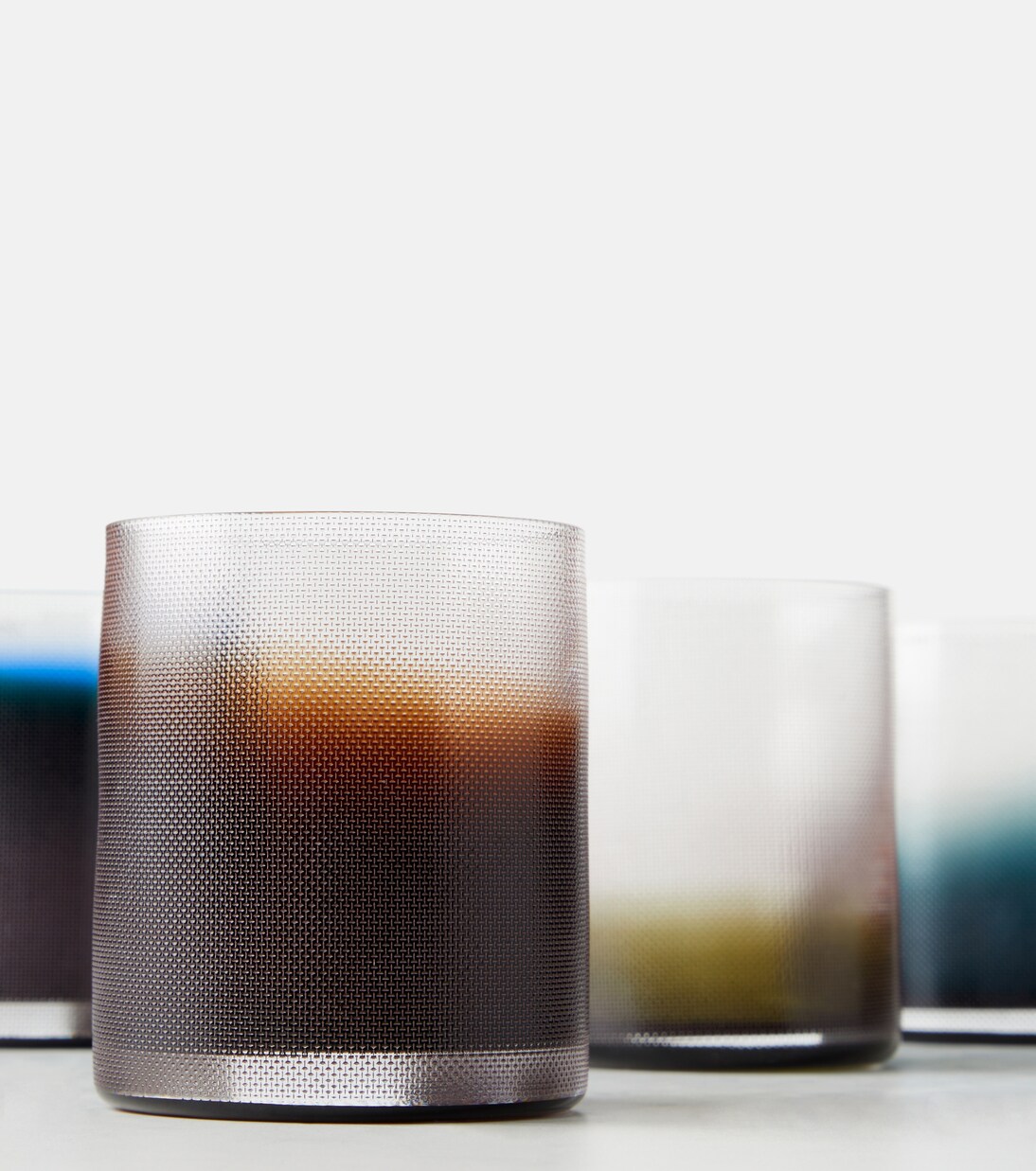 Raw Glassware set of 4 glass tumblers | Milena Kling