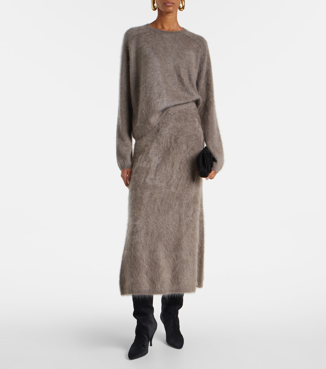 Silhouette suede knee-high boots | Herbert Levine