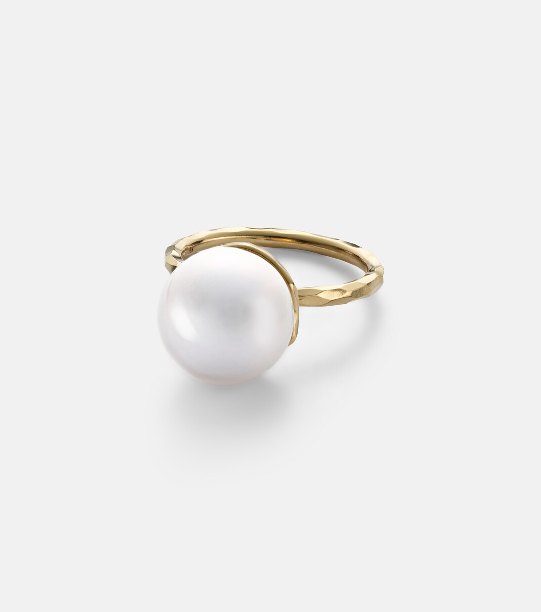 Ring Orb aus 18kt Gelbgold mit Süßwasserperle | Octavia Elizabeth