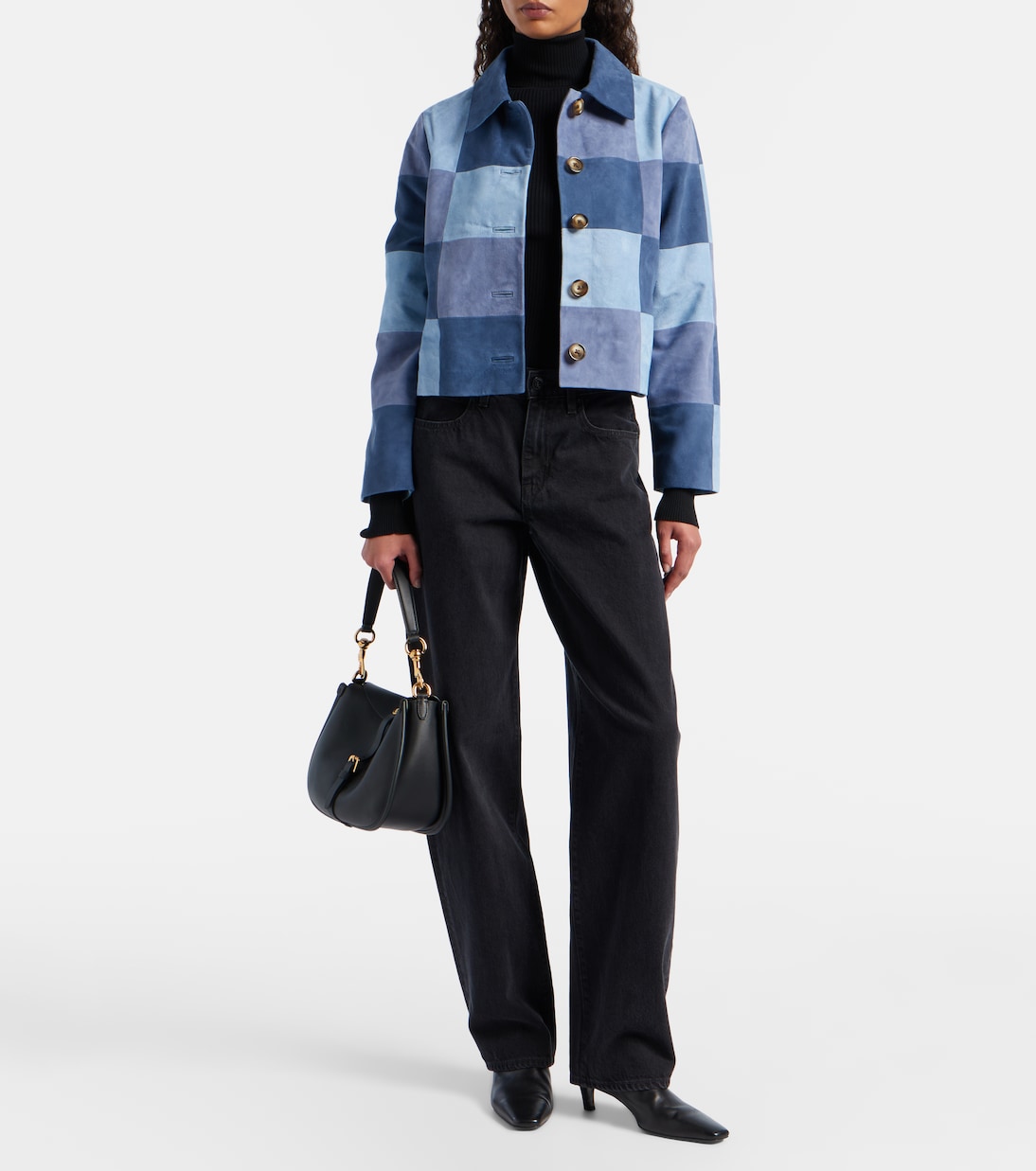 Chaqueta de ante con patchwork | Rixo